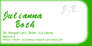 julianna both business card